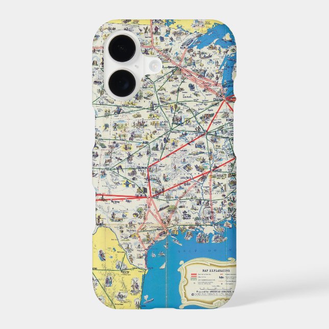 American Airlines system map (Back)