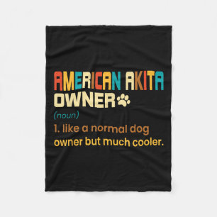 American Akita Lover Design - Gift For American Ak Fleece Blanket