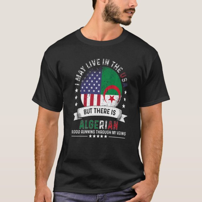 American Algerian Home in US Patriot American Alge T-Shirt (Front)