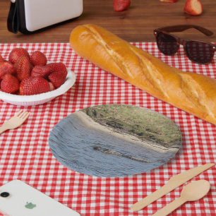 American Alligator Swimming Wildlife Nature Photo Paper Plate