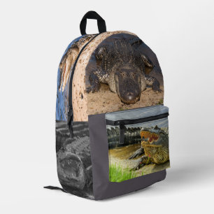 American Alligators photography Printed Backpack