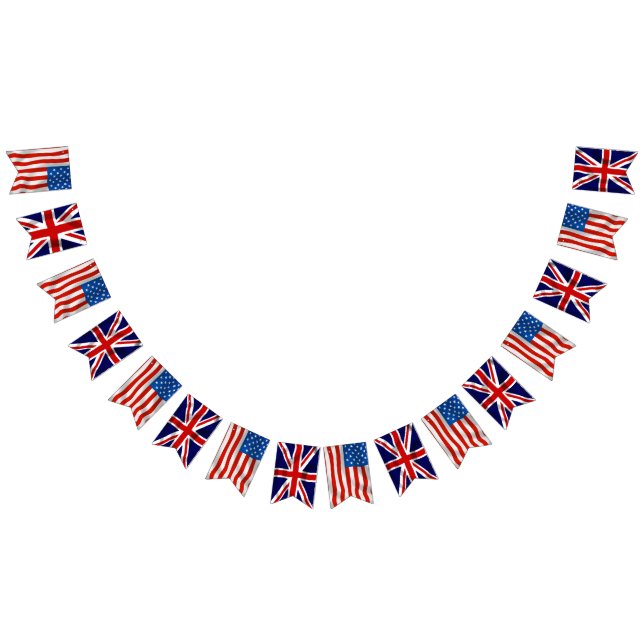 American and British flags Anglo American (All)