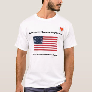 American and Canadian singles t-shirt
