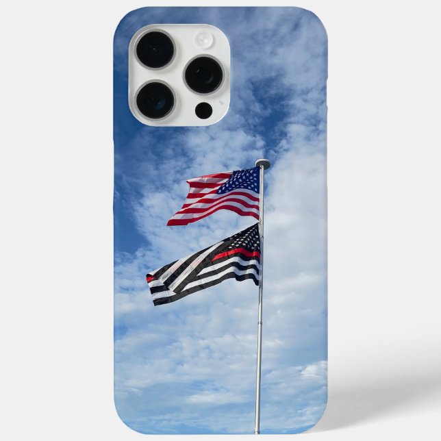 American and fire fighter flag Case-Mate iPhone case (Back)