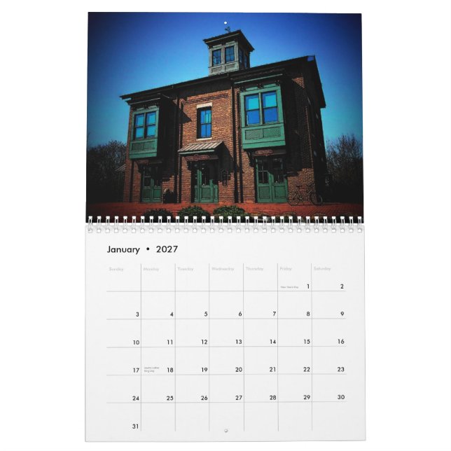 American Architecture 2010 Calendar (Jan 2027)