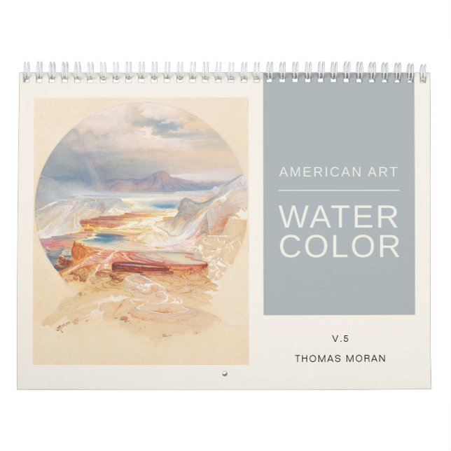 American Art Thomas Moran Watercolor Landscapes Calendar (Cover)