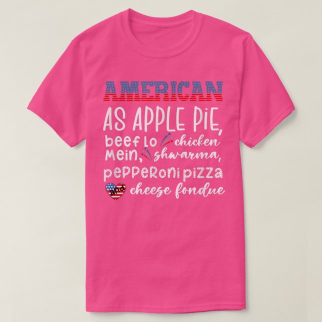 American as Apple Pie T-Shirt (Design Front)