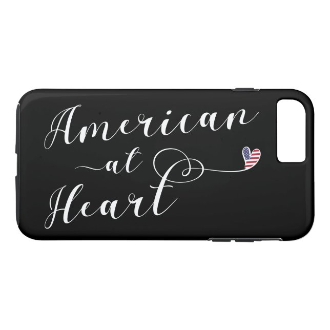 American At Heart Mobile Phone Case (Back (Horizontal))