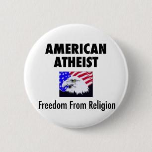 American Atheist 6 Cm Round Badge