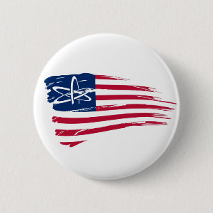American Atheist 6 Cm Round Badge