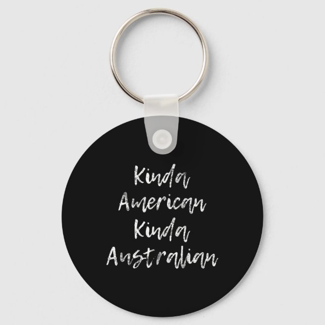 American Australian Dual Citizenship Gift  Key Ring (Front)