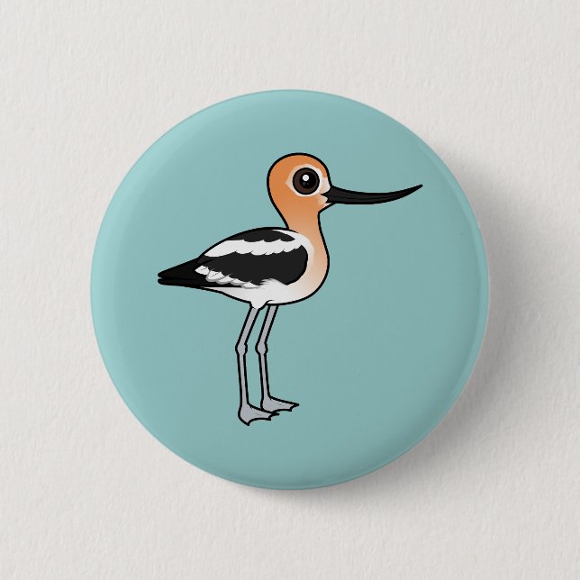American Avocet 6 Cm Round Badge (Front)