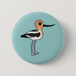 American Avocet 6 Cm Round Badge
