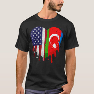 American Azerbaijani Heritage Month Azerbaijan Fla T-Shirt
