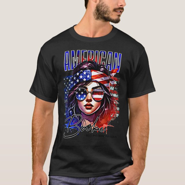 American Babe – Trendy & Sexy Women’s Fashion T-Shirt (Front)