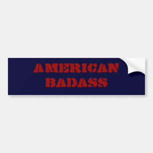 american badass bumper sticker