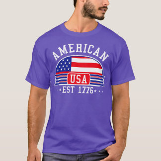 AMERICAN BADGE BLUE T-Shirt