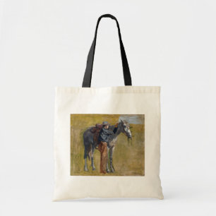 American Badlands of Old West Cowboy & Horse Tote Bag