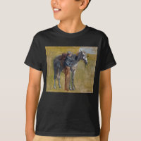 American Badlands: Old West Cowboy with Horse