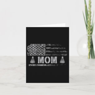 American Badminton Mum Usa Flag Team Badminton Card
