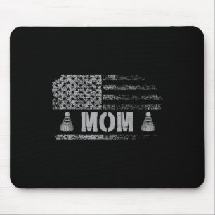 American Badminton Mum Usa Flag Team Badminton Mouse Pad