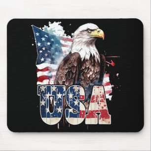 American Bald Eagle America's 250th Birthday Mouse Pad