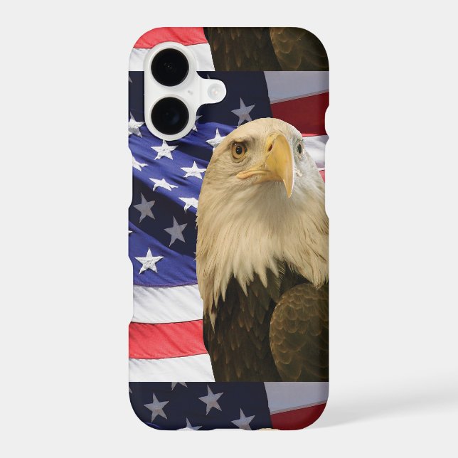 American Bald Eagle and Flag (Back)