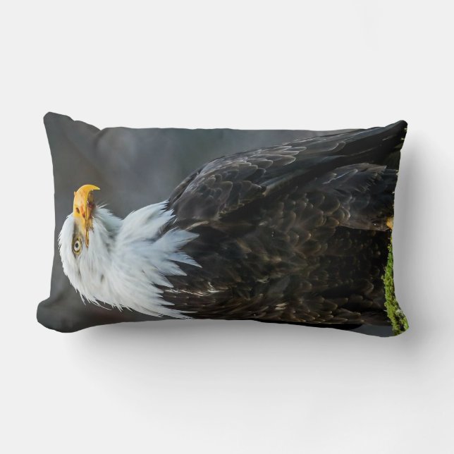 American Bald Eagle animals in nature Pillow wide (Front)