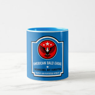 American Bald Eagle Conservation Protection Two-Tone Coffee Mug