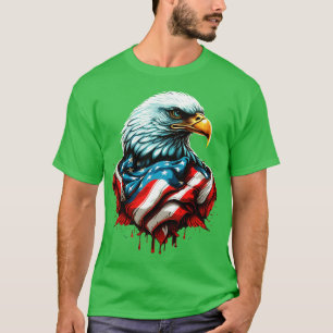 American Bald Eagle Flag T-Shirt