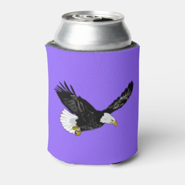 American Bald Eagle Flying Can Cooler - Your Colou (Can Back)