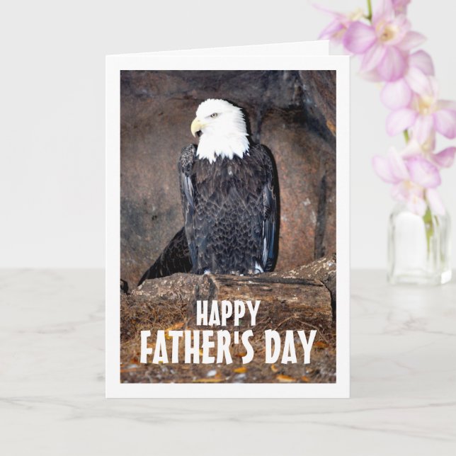 American Bald Eagle in Nest Card (Orchid)