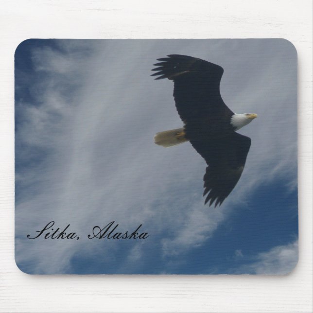 American Bald Eagle in Sitka, Alaska Mouse Pad (Front)