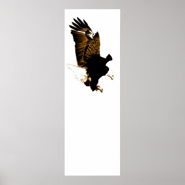 American Bald Eagle Landing Poster (Front)