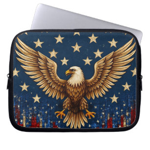 “American Bald Eagle Laptop Sleeve – Patriotic Sta