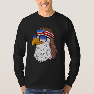American Bald Eagle Mullet 4th Of July  Usa Patrio T-Shirt