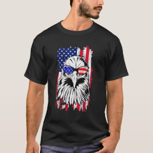 American Bald Eagle Mullet 4th Of July  Usa Patrio T-Shirt