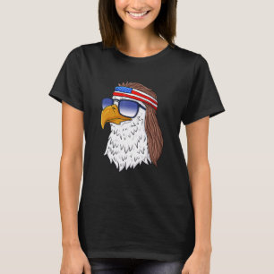 American Bald Eagle Mullet 4th Of July  Usa Patrio T-Shirt
