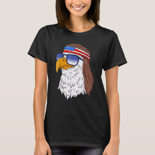 American Bald Eagle Mullet 4th Of July Usa Patrio T-Shirt