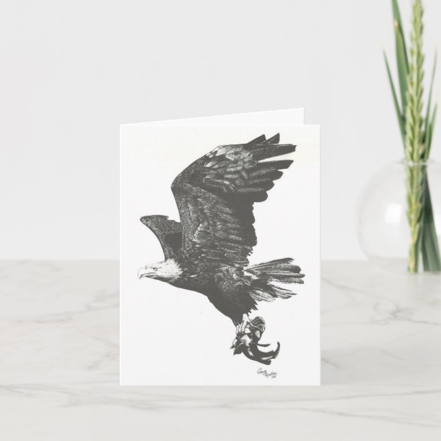 American Bald Eagle Note Card (Front)