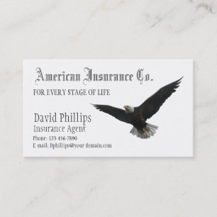 American Bald Eagle Patriotic Business Card