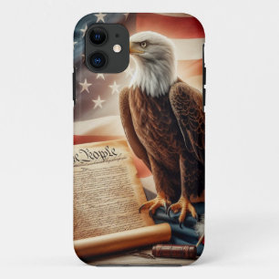 American Bald Eagle Patriotism Case-Mate iPhone Case