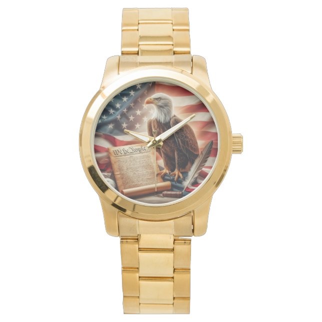 American Bald Eagle Patriotism Watch (Front)