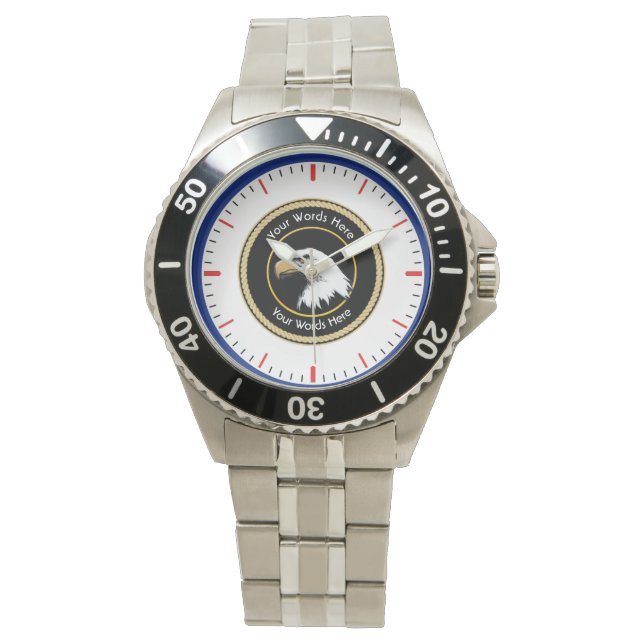 American Bald Eagle Rope Shield Watch (Front)