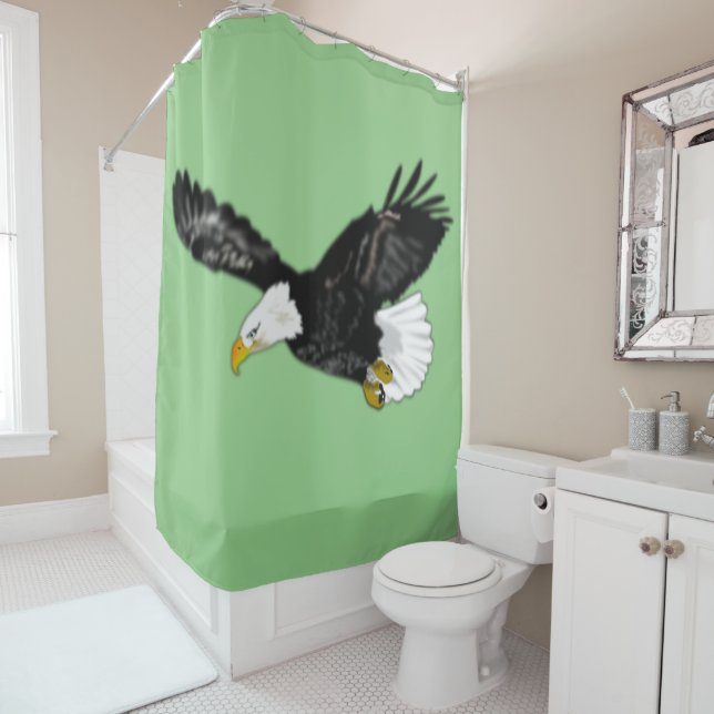 American Bald Eagle Shower Curtain (In Situ)