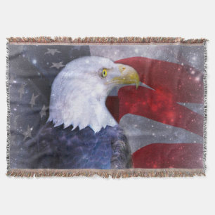 American Bald Eagle Throw Blanket