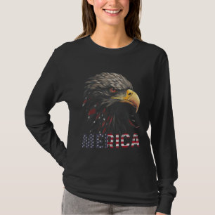 American Bald Eagle USA Flag 4th of July Eagle USA T-Shirt