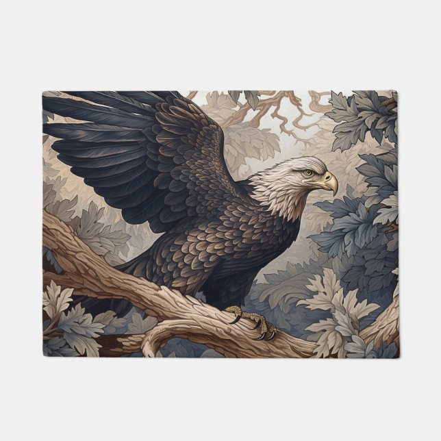 American Bald Eagle W. Morris style Doormat (Front)