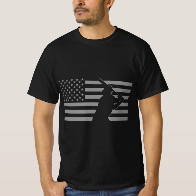 American Baseball Baseball  T-Shirt (Front)