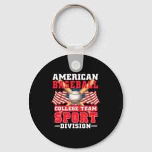 American Baseball College Team Sport Division T Sh Key Ring
